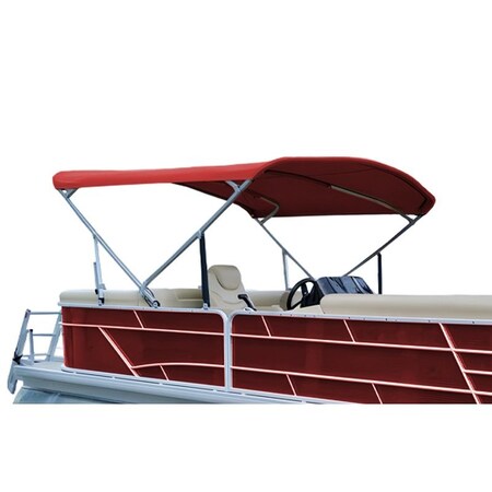 Eevelle Summerset Sunflair Premium Bimini Top Kit w/ Hardware , Frame, 96in LONG, 54in HIGH, Fits 97in-103in SSF-544B103-RED